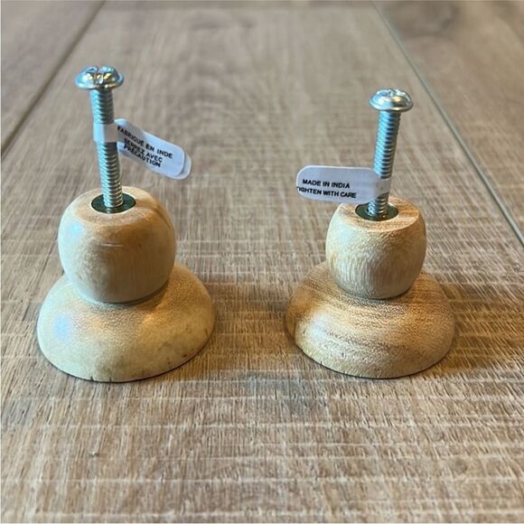 Anthropologie Sonali Wooden Knobs, Set of 2 - Picture 4 of 6